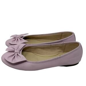 Circus By Sam Edelman Ciera Pearl Pink Bow Slip On Flats Woman's Size 6.5M